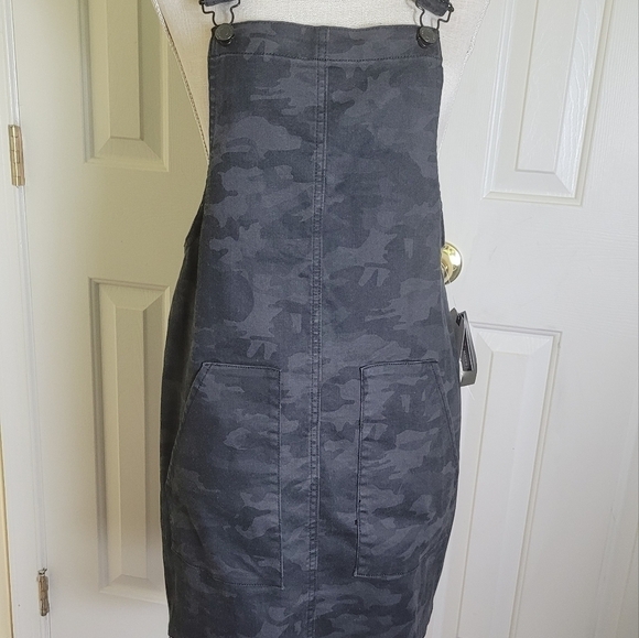 NWT Vanilla Star Women Juniors' Cotton Camo Denim Skirtall Black Gray Size 9 $49 - Picture 2 of 10